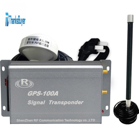 Repetidor GPS+BEIDOU 100A - protección contra rayos, amplificador de mejora de señal GPS de modo dual para interiores, alta precisión.Cobertura de señal: 20m a 35m Repetidor de señal, amplificador de señal GPS, transpondedor de señal con antena TX omnidir
