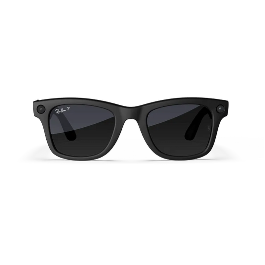 Ray-Ban Meta Wayfarer, Negro mate/Grafito degradado polarizado, Estándar