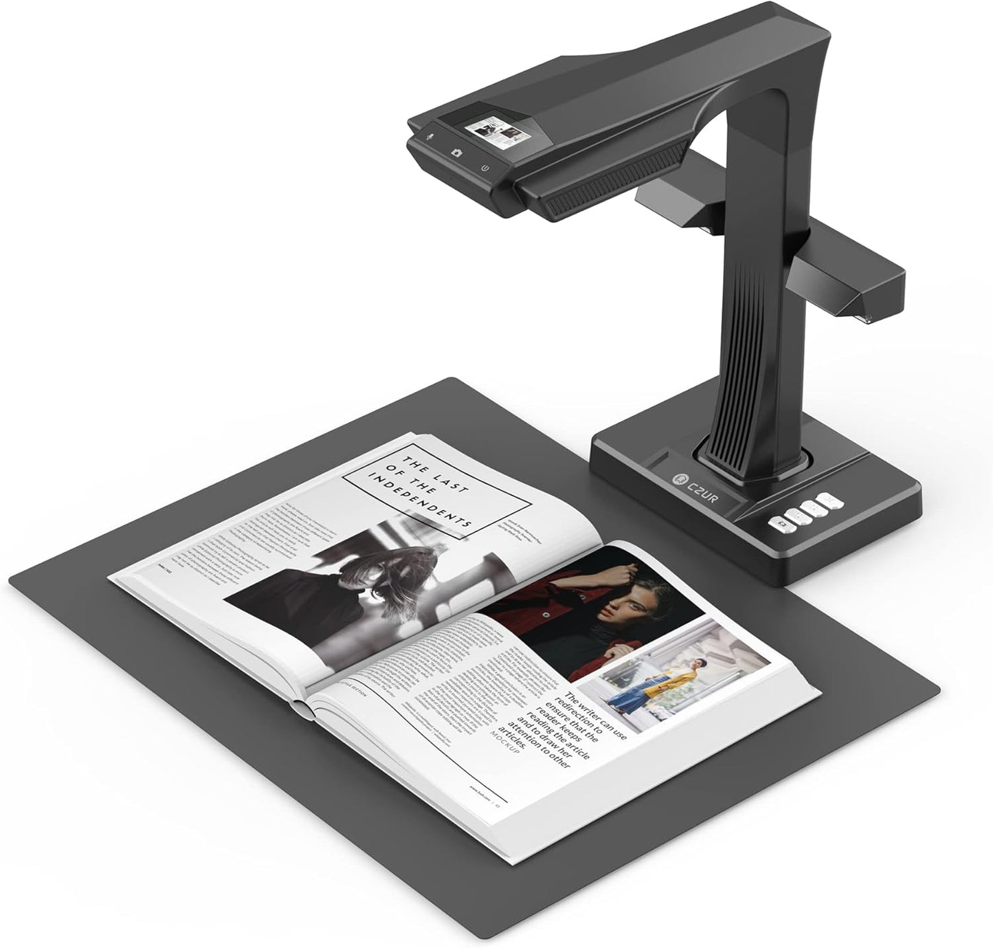CZUR ET16 Plus - Escáner avanzado de libros y documentos, tecnología de autoaplanamiento y deskew de 2ª generación, cámara de 16 MP, captura A3, 186 idiomas OCR, convertir a PDF/PDF/Word/Tiff/Excel,