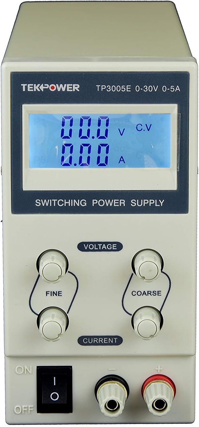 Tekpower TP3005E DC Fuente de alimentación conmutada ajustable 30V 5A Pantalla digital