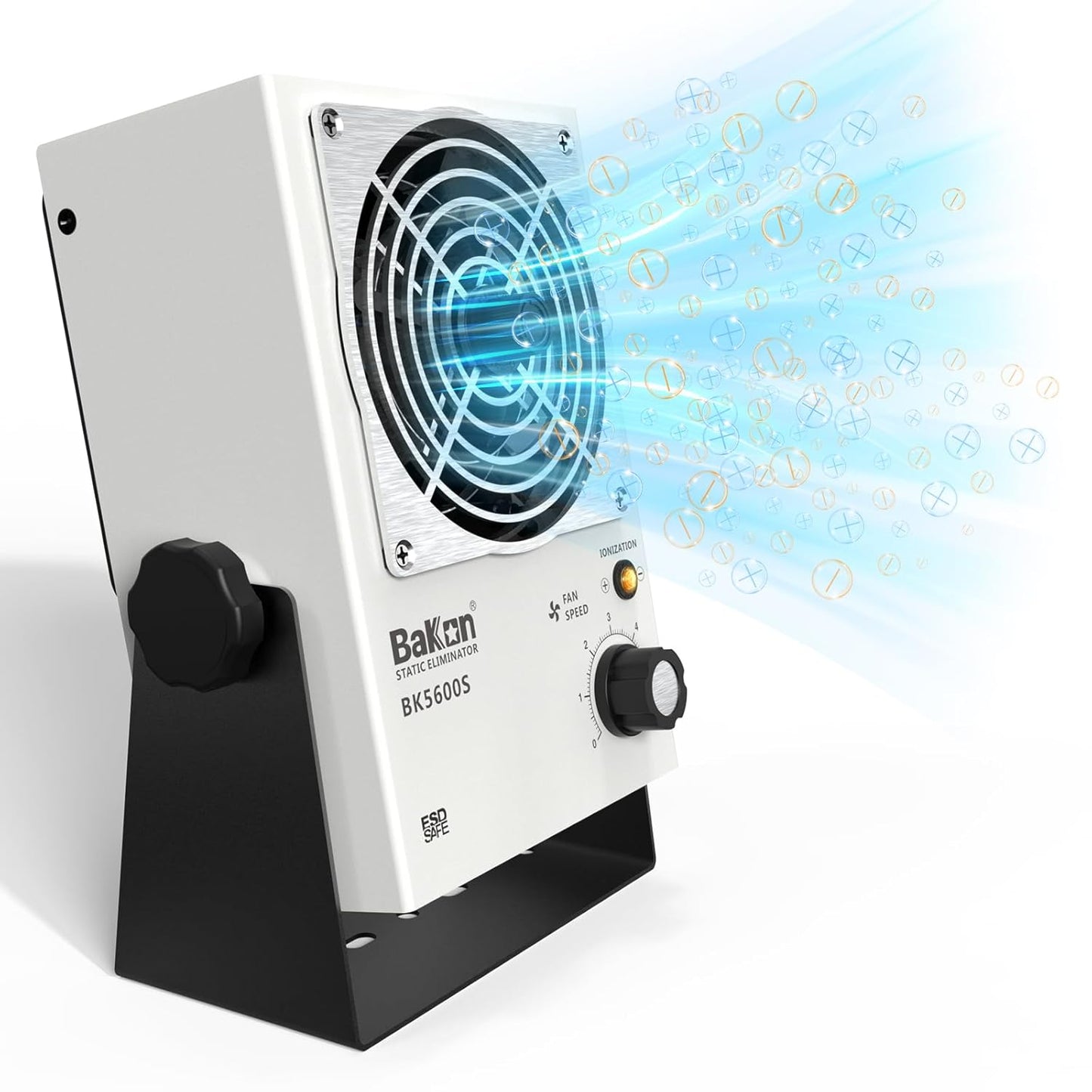 BAKON Ventilador de iones antiestáticos, Ventilador eléctrico de iones, Eliminador estático, Mantenimiento de fabricación electrónica, Laboratorio de investigación científica, Embalaje de chips para
