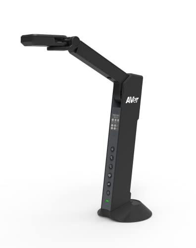 AVer Cámara de documentos M11-8M - Cámara web HDMI USB para videoconferencias remotas - HD para PC, Mac, Chromebook, Zoom y más - Perfecta para aprendizaje a distancia, enseñanza en el aula, grabación, trabajo