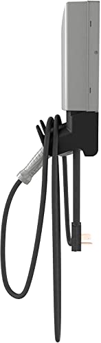 Siemens 8EM13124CF180FA3 VersiCharge AC Series 40A 208/240V Smart Connected EV Charger Interior / Exterior con cable de 20 pies NEMA 6-50 Plug, plata/negro
