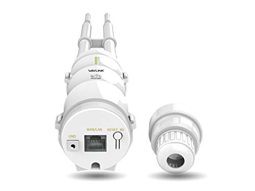 WAVLINK Extensor de enrutador WiFi AC600 punto de acceso WiFi al aire libre, banda dual de alta potencia 2.4+5G 600 Mbps AP/Wi-Fi extensor de alcance 3 en 1,