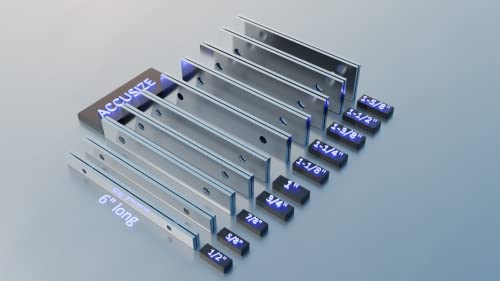 Accusize - Juego de 10 Pares de Paralelas de Precisión 1/8" x 6" EG10-1400