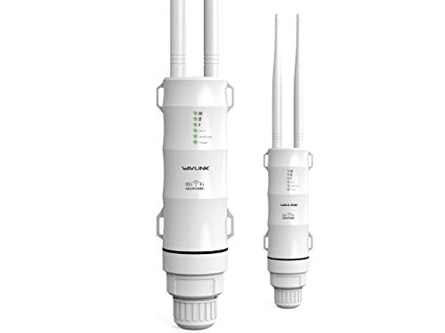 WAVLINK Extensor de enrutador WiFi AC600 punto de acceso WiFi al aire libre, banda dual de alta potencia 2.4+5G 600 Mbps AP/Wi-Fi extensor de alcance 3 en 1,