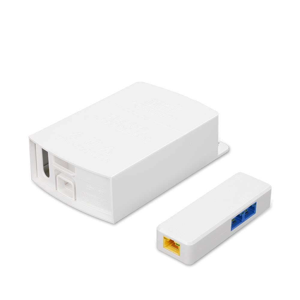 ETS Repetidor de extensor PoE en cascada de 3 puertos para exteriores, resistente a la intemperie, 10/100Mbps, repetidor PoE de 2 canales