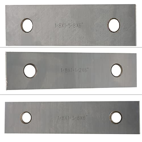 Juego de 10 pares de barras paralelas finas de 1/8 x 6 pulgadas para trabajos de fresado y otros proyectos WFLNHB