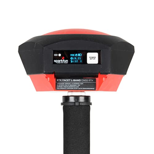 SparkFun RTK Facet - Banda L ESP32 WROOM ZED-F9P GNSS, receptor NEO-D9S, cargador de pared USB - 5V, 2A Dimensiones: 5.354 in x 5.748 in x 3.150 in (5.35 x 5.74 x 3.14 pulgadas)