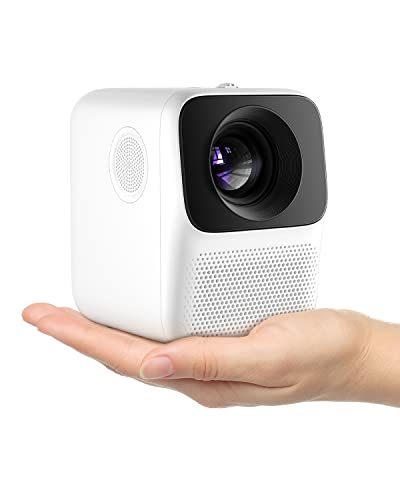Pokitter T2 MAX Proyector ultra compacto 1080p, proyector de películas Android TV 9.0 compatible con 4K, 9000L WiFi y Bluetooth