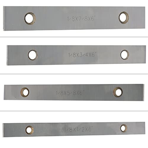 Juego de 10 pares de barras paralelas finas de 1/8 x 6 pulgadas para trabajos de fresado y otros proyectos WFLNHB