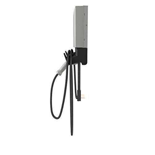 Siemens 8EM13125CF180FA3 VersiCharge AC Series 48A 208/240V Smart Connected EV Charger Interior / Exterior con cable de 20 pies Hardwired, Plata/Negro