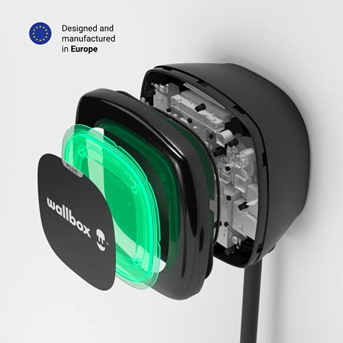 Wallbox Pulsar Plus Cargador para vehículos eléctricos con potencia ajustable de hasta 22 kW WiFi Bluetooth PLP1-0-2-4-9-002