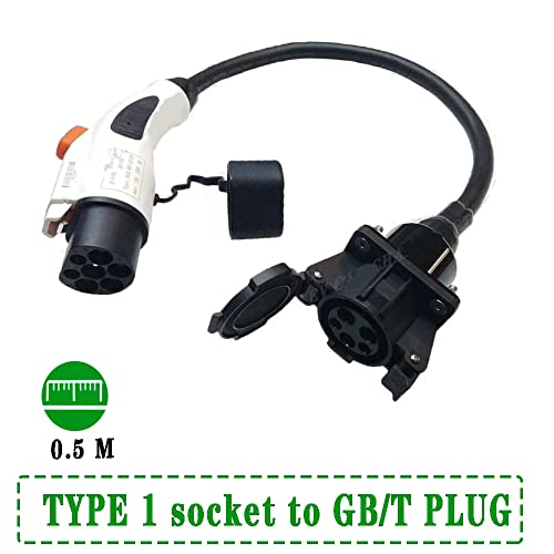 Adaptador EVSE de 32 A GBT Este adaptador se utiliza para cargar un coche eléctrico GB/T en cargadores J1772 tipo 1 EV con cable de 1.6 ft T1-GB/T