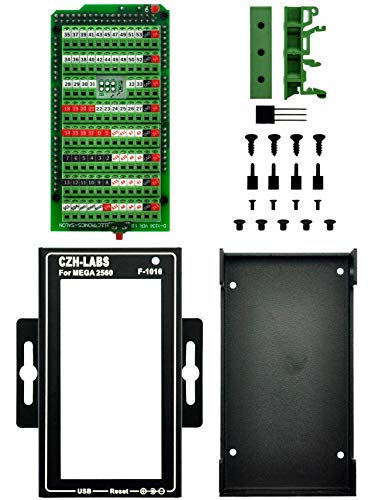 MEGA2560 Módulo de ruptura de bloque de terminales de tornillo con carcasa de aluminio, para Arduino MEGA 2560 R3