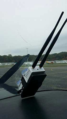 Stratux ADS-B - Receptor de doble banda para aviación, clima y tráfico - WAAS GPS, AHRS, paquete de batería, montaje de succión, antenas, SDR
