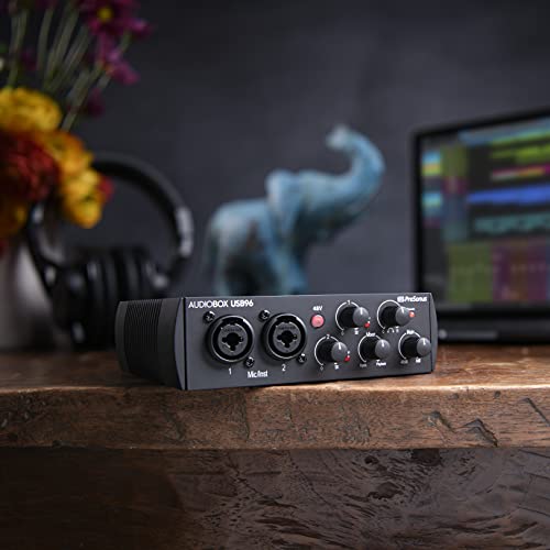 PreSonus - AudioBox USB 96 edición 25º aniversario con Studio One Artist y Ableton Live Lite, software de grabación DAW