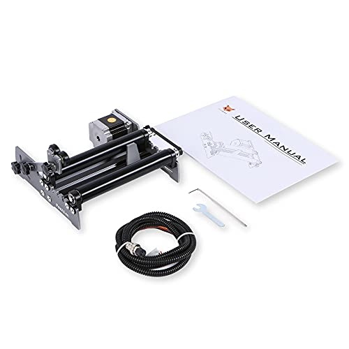 FoxAlien R57 - Módulo de grabado de rodillo giratorio de eje Y para objetos cilíndricos, superficie curvada para FoxAlien 4040-XE CNC Router máquina de grabado