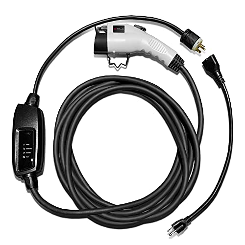Schumacher SC1455 - Cargador portátil EV de Nivel 1 y Nivel 2, hasta 16 A, Funciona con Tomas de Corriente de 120 V o 240 V