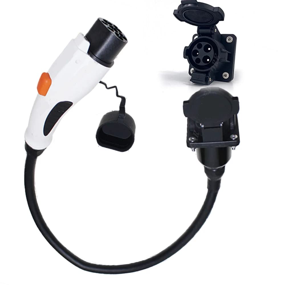 Adaptador EVSE de 32 A GBT Este adaptador se utiliza para cargar un coche eléctrico GB/T en cargadores J1772 tipo 1 EV con cable de 1.6 ft T1-GB/T