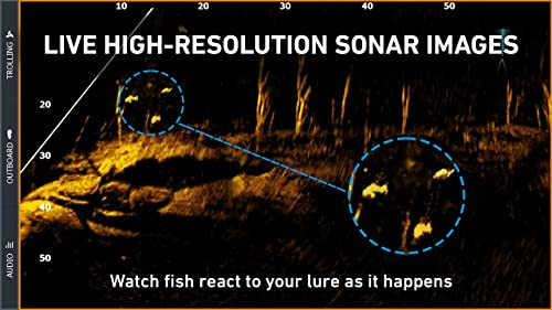Lowrance Sistema de sonar activo ActiveTarget con soportes de motor de arrastre