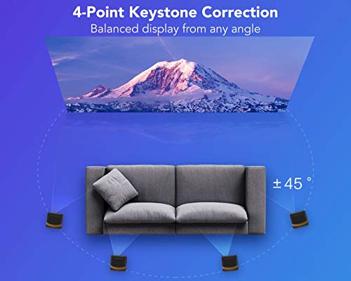 WeMax Dice, Proyector portátil inteligente 1080P, 700 lúmenes ANSI, Proyector portátil con corrección Keystone, Banco de energía de batería