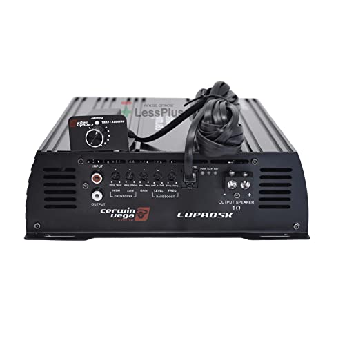 CERWIN Vega CVPRO5K 5000W MAX FullRange Clase D Monoblock Pro Amplificador con Perilla de Control de Graves