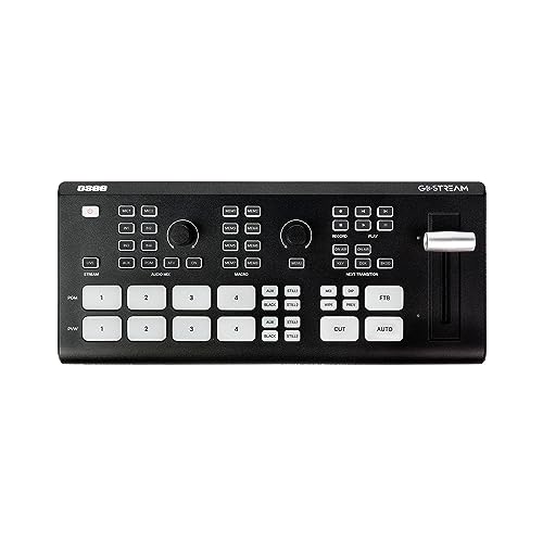 Osee GoStream Deck Pro - Conmutador mezclador de video portátil multiformato con 6 puertos HDMI y 2 USB