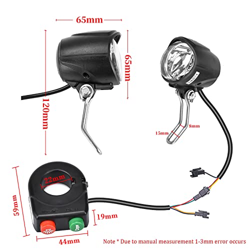 Kit de conversión de bicicleta eléctrica, motor de rueda delantera de 350 W, kit de bicicleta E, motor de cubo de 36 V, controlador BLDC de 26 pulgadas, con controlador de pantalla LCD, palanca de freno PAS para neumáticos de 26 x 1.95