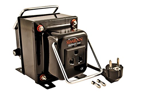 Simran THG-2000T Convertidor transformador de voltaje de paso hacia arriba y hacia abajo para 110 V y 220/240 V 2000 W