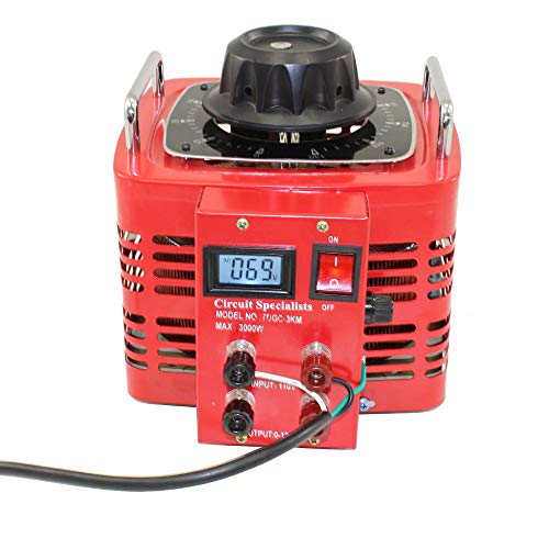 Circuit specialists |110v - 0 a 130v transformador variable TDGC2-3D con pantalla digital y salida máxima de 30 amperios