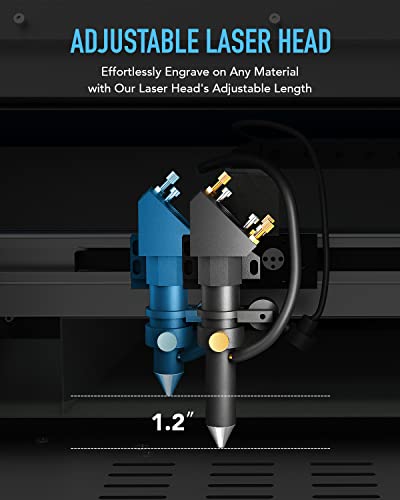 OMTech Grabador láser de CO2 de 40 W, máquina de grabado láser K40+ de escritorio de 8 x 12 pulgadas para uso doméstico, cortador de grabado láser compatible con LightBurn