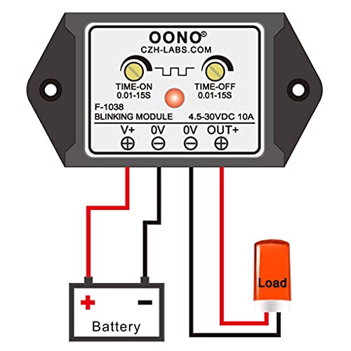 DC 4.5-30V 10Amp Módulo intermitente parpadeante