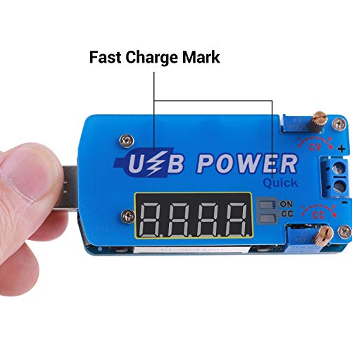 Adjustable USB Power Module PEMENOL 15W DC-DC 0.5-30V Step Up / Down CVCC Fast-Charge Trigger of QC 2.0, QC 3.0, FCP, SCP, AFC