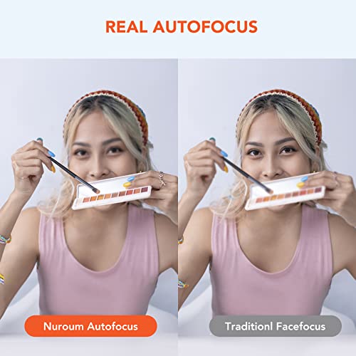 NUROUM Cámara FHD PTZ 1080P con zoom óptico 5X y control remoto, seguimiento de encuadre, autoenfoque, gran angular