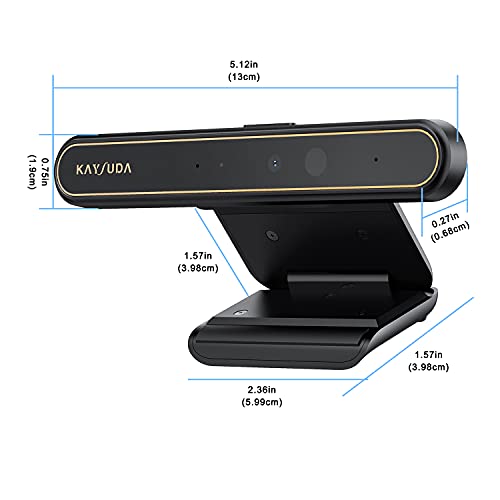 Kaysuda Face Recognition USB IR Camera for Windows Hello Windows 11 RGB 720P Webcam with Microphone Streaming