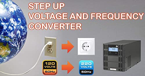POWER X CHANGER Fuente de alimentación de CA de 220 voltios/60hz a 50Hz - Convertidores de frecuencia y voltaje de 1000 VA/900 W - 22050UX-1K