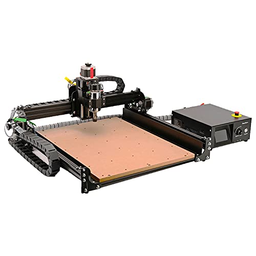 FoxAlien - Máquina de fresado CNC 4040-XE, husillo de 300 W, fresadora de grabado de 3 ejes, para madera, metal, acrílico, MDF, nailon, tallado, artes y manualidades, diseño de bricolaje, color negro