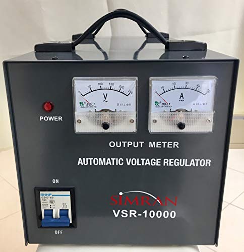 Simran VSR-10000 - Convertidor de transformador de voltaje 110V -240V, con regulador de voltaje integrado/estabilizador 10000W