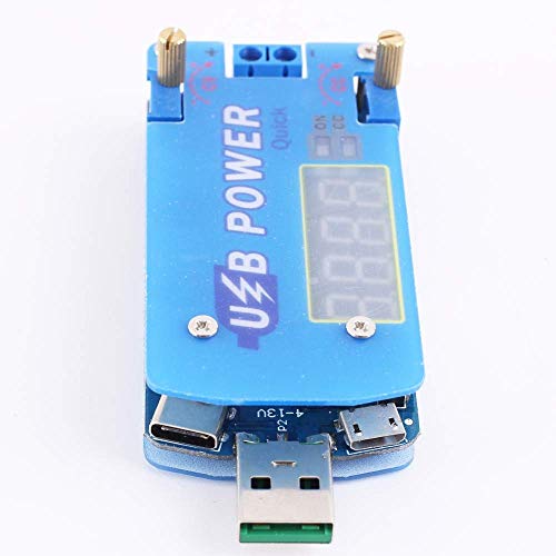 Adjustable USB Power Module PEMENOL 15W DC-DC 0.5-30V Step Up / Down CVCC Fast-Charge Trigger of QC 2.0, QC 3.0, FCP, SCP, AFC