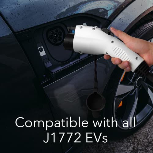 Lectron Cargador portátil J1772 EV de nivel 1 / nivel 2 (12 amperios/32 amperios) con enchufes de carga dobles (NEMA 5-15 y 14-50) - Compatible con todos los vehículos J1772 EVs