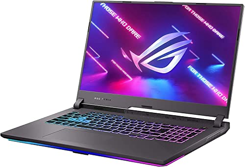 ASUS ROG Strix G17 - Laptop para juegos de 17.3 pulgadas FHD 144 Hz IPS, AMD 8 núcleos Ryzen 7 4800H (>i7-10750H), 16 GB de RAM, SSD de 512 GB, NVIDIA GeForce RTX 3060, teclado retroiluminado RGB, Wifi6 Win10 + accesorios CUE