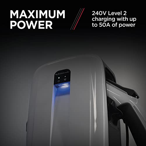 Schumacher SEV1600HW Nivel 2 50A 240V EVSE cableado, conexión Wi-Fi/Bluetooth