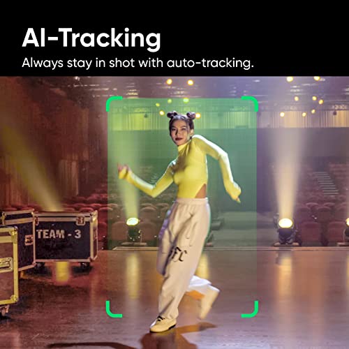 insta360 Link - Cámara web PTZ 4K con sensor de 1/2", seguimiento de IA, control de gestos, HDR, micrófonos con cancelación de ruido, modos especializados, cámara web para laptop, cámara de video para videollamadas, transmisión en vivo