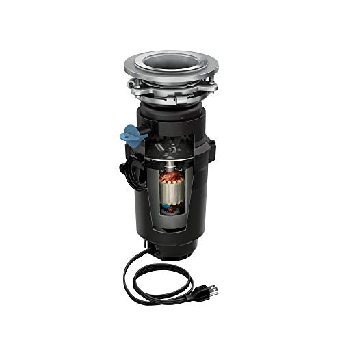 Moen GT50C Prep Series 1/2 caballos de fuerza de alimentación continua eliminación de basura con tecnología Fast Track, cable de alimentación incluido