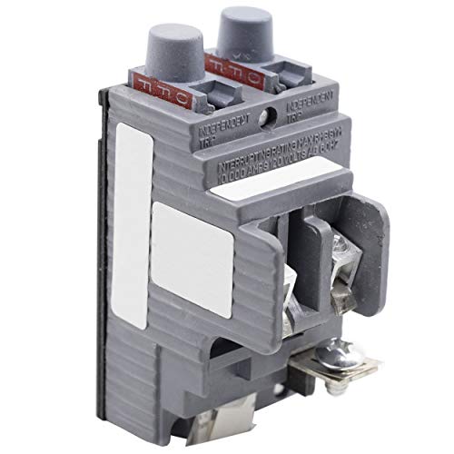 UBIP2020 Nuevo reemplazo pushmático. Disyuntor de un solo polo en tándem de 20 amperios fabricado por Connecticut Electric.