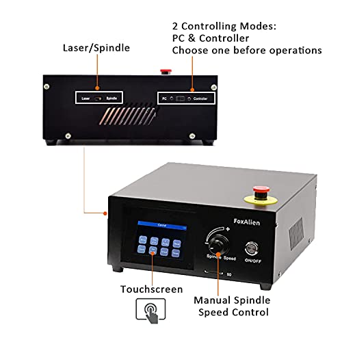 FoxAlien Máquina de enrutador CNC 4040-XE, husillo de 300 W, fresadora de grabado de 3 ejes para madera, metal, acrílico, MDF, nailon, tallado, artes y manualidades, diseño de bricolaje