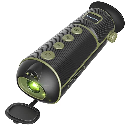 Teslong TTS260 - Telescopio digital de visión nocturna infrarroja digital de mano de 256 x 192 pulgadas, resistente a la intemperie, lentes de visión de calor óptica, cámara de visión nocturna para caza al aire libre, campamento y viajes