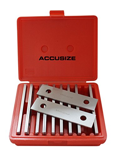 Accusize - Juego de 10 Pares de Paralelas de Precisión 1/8" x 6" EG10-1400