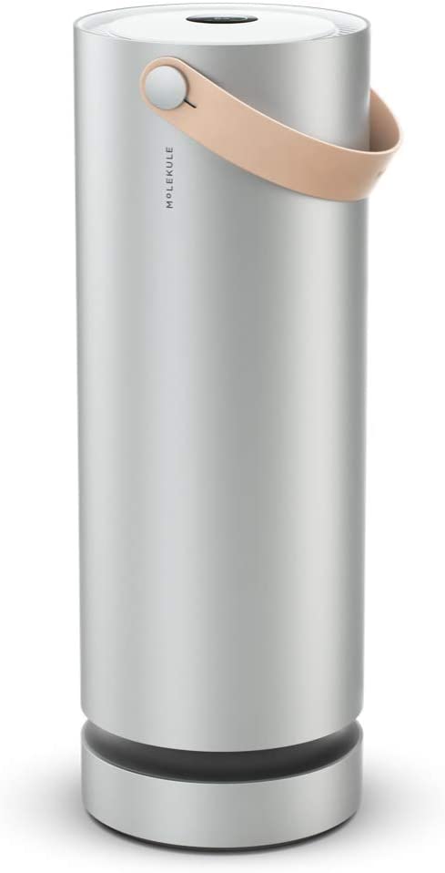 Molekule Air - Purificador de aire para habitación grande con tecnología PECO para alérgenos, contaminantes, virus, bacterias y moho, color plateado
